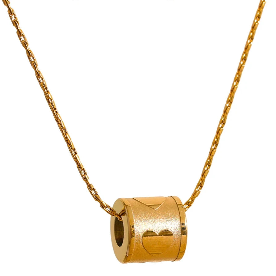 18k Real Gold Plated Heart Pendant Necklace 18k Real Gold Plated Heart Pendant Necklace
